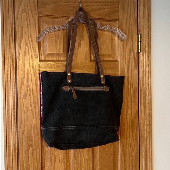 VINTAGE Myra Bag Canvas Blend Key Tote - Picture 4 of 5